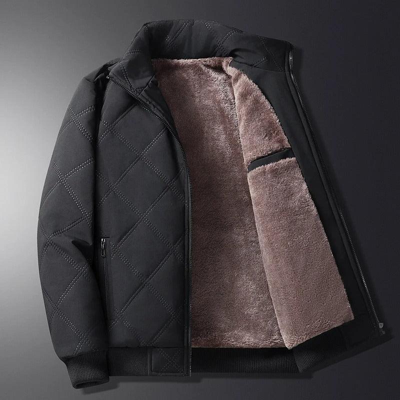 Men's Quilted Fleece-Lined Winter Jacket 3