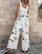 Women's Printed Wide-Leg Overalls 4