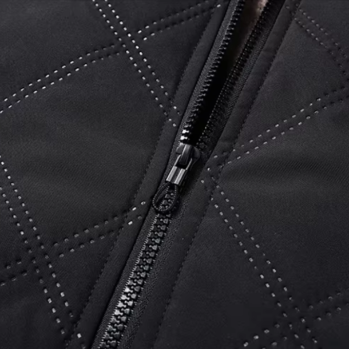 Men's Quilted Fleece-Lined Winter Jacket 7