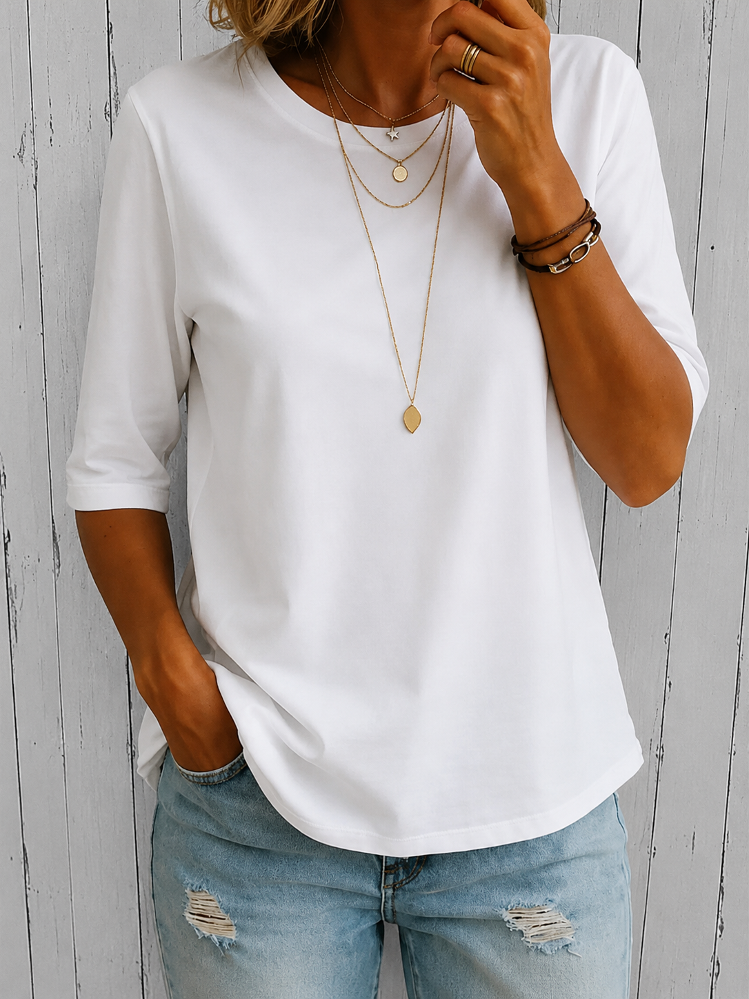 Women's Half-Sleeve Relaxed Coverage Top 2