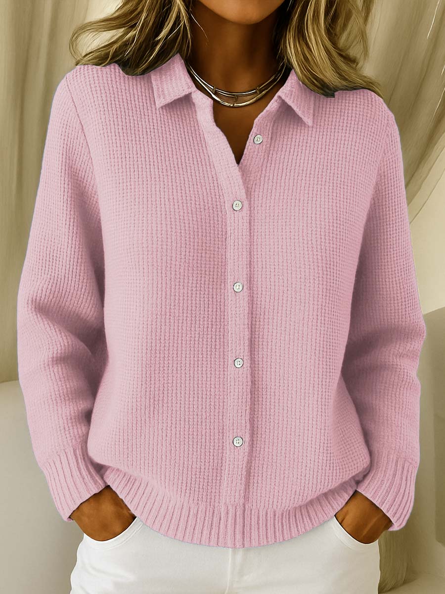 Women's Collared Button-Front Cardigan 2