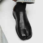 Women's Split-Toe Leather Tabi Loafers 9