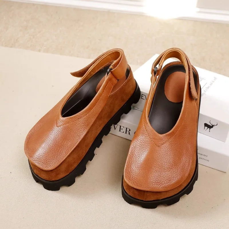 Women's Wide-Toe Platform Slingback Sandals 1