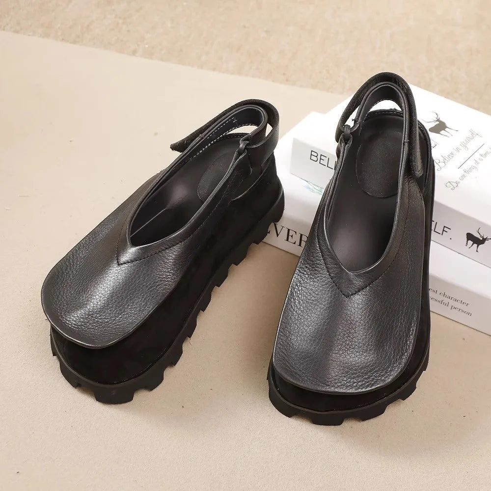 Women's Wide-Toe Platform Slingback Sandals 5