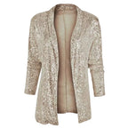 Women's Sequin Open-Front Cardigan Jacket 4