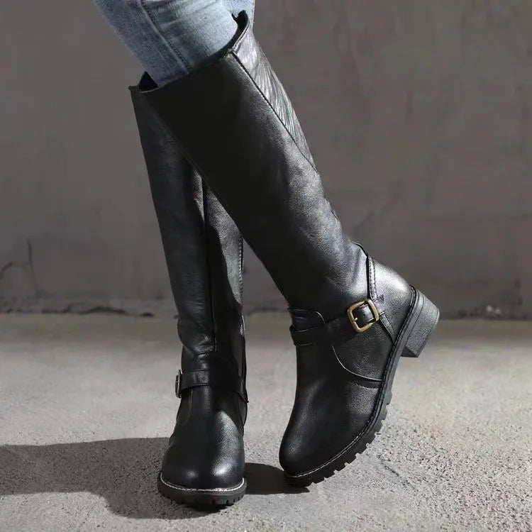 Women's Tall Orthopedic Leather Boots 1