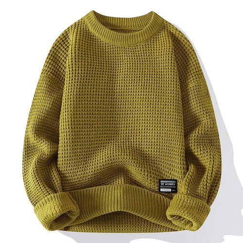 Men's Thermal Knit Crewneck Pullover 1