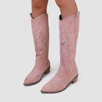 Women's Faux-Fur Lined Orthopedic Western Boots 6