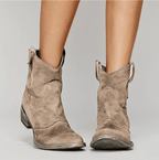 Women's Orthopedic Suede-Feel Block-Heel Boots 1