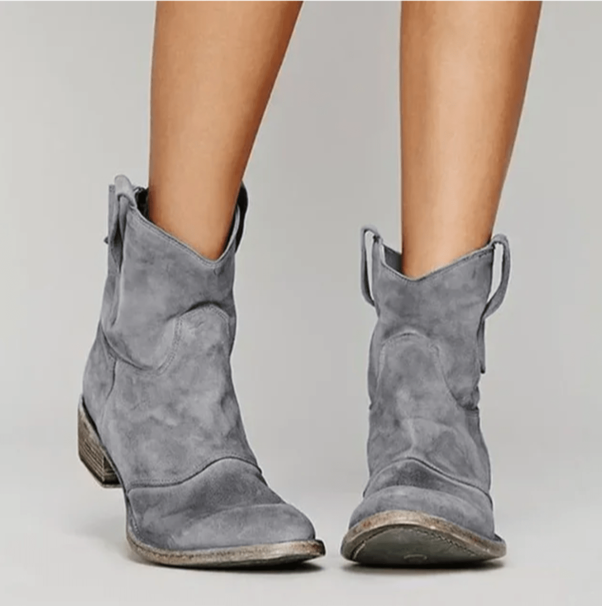 Women's Orthopedic Suede-Feel Block-Heel Boots 4
