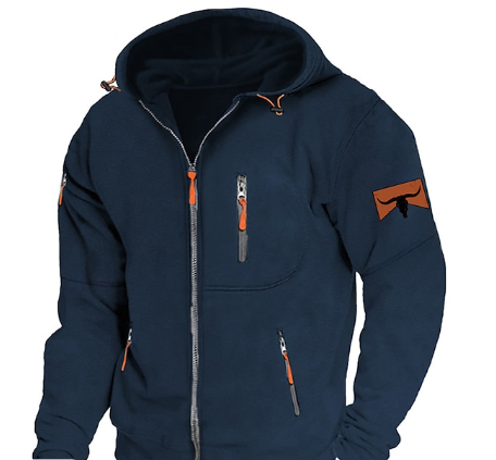 Men's Full-Zip Fleece Tactical Hoodie 2
