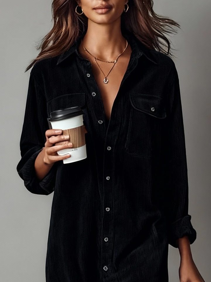 Women's Button-Down Midi Shirt Dress 5