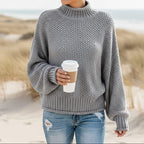 Women's Loose Knit Turtleneck Pullover 5