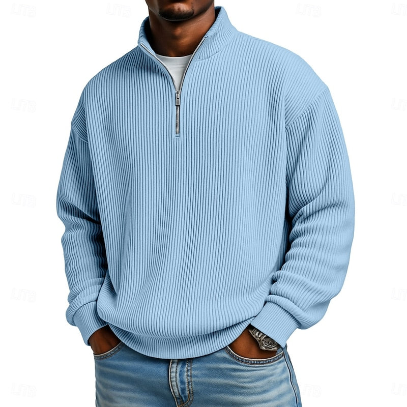 Women's Ribbed Quarter-Zip Pullover 11