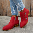 Women's Orthopedic Zip Block-Heel Shoes 5
