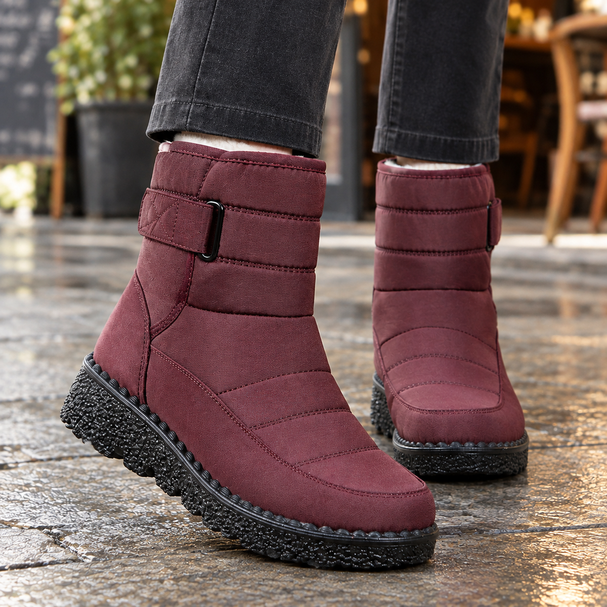 Women's Quilted Waterproof Snow Boots 2