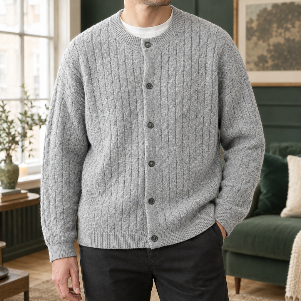 Women's Cable-Knit Button Cardigan 4