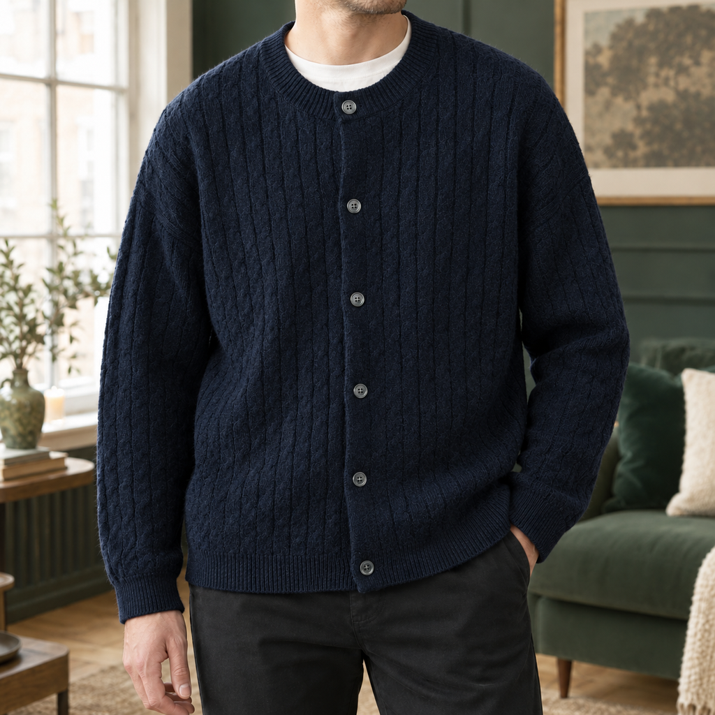 Women's Cable-Knit Button Cardigan 5