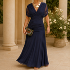 Women's Draped Wrap Maxi Dress 7
