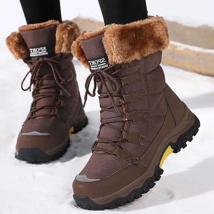 Women's Faux-Fur Lined Lace-Up Winter Boots 3