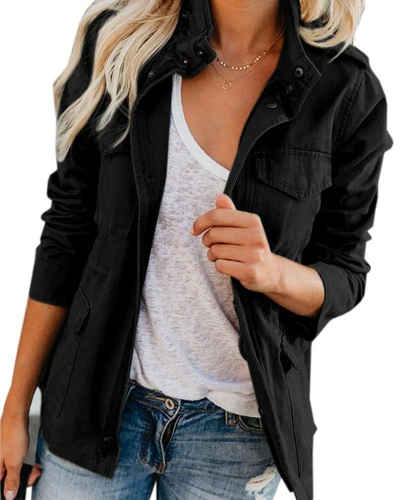 Women's Stand-Collar Utility Jacket 5