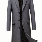 Men's Quilted-Lined Tailored Wool Overcoat 1