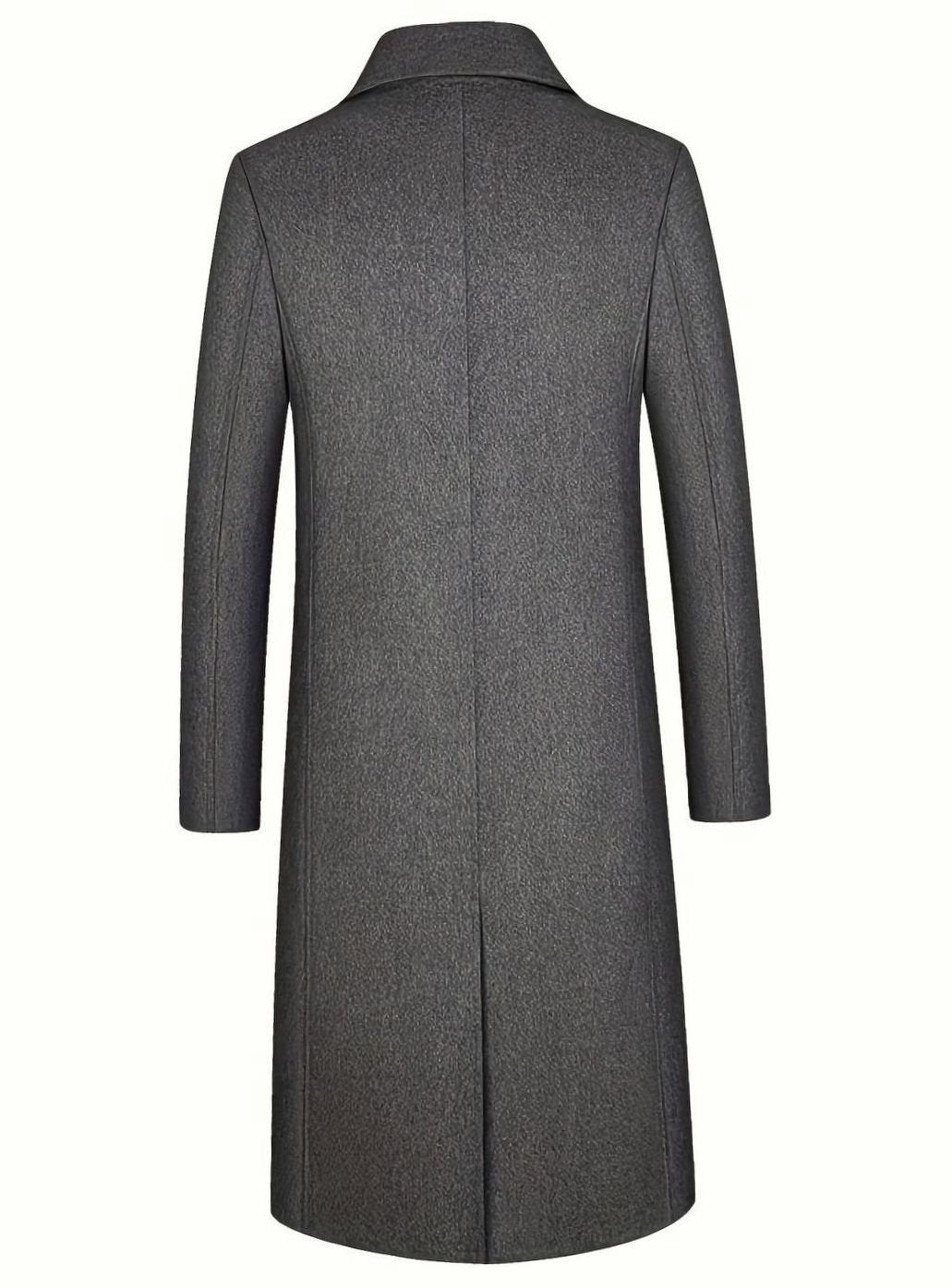 Men's Quilted-Lined Tailored Wool Overcoat 3
