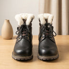 Men's leather winter boots lifestyle