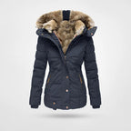 Women's Faux-Fur Hooded Quilted Winter Jacket 4