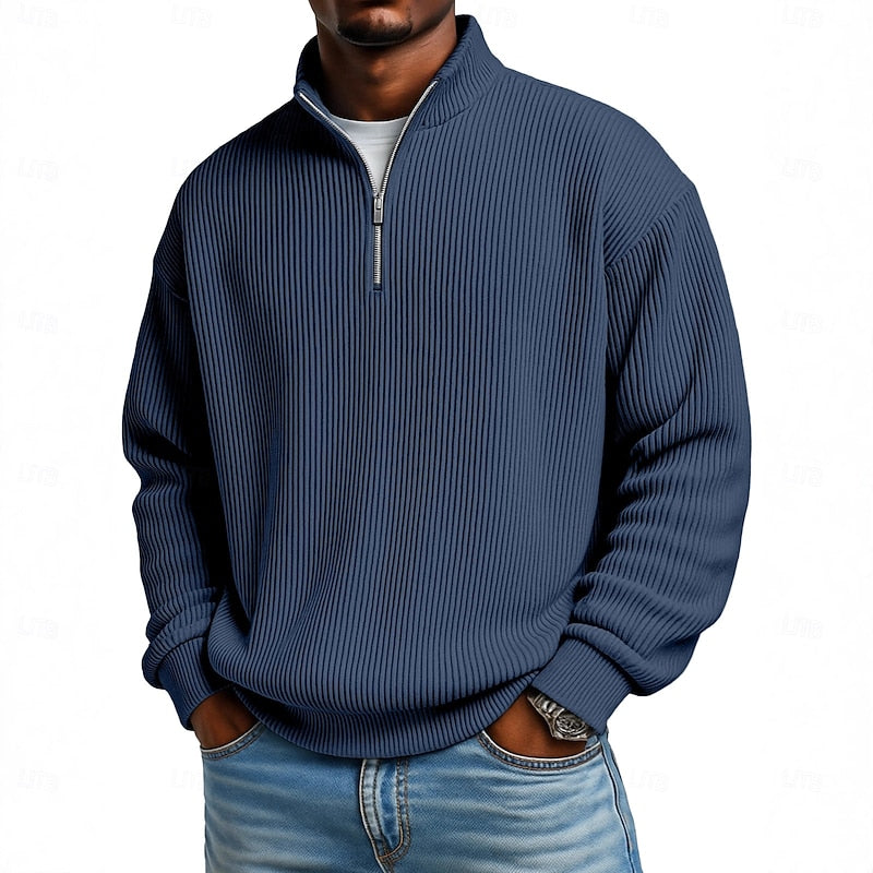 Women's Ribbed Quarter-Zip Pullover 4