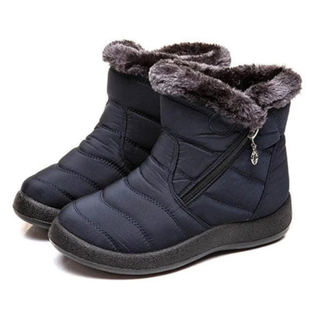 Women's Quilted Waterproof Side-Zip Snow Boots 4