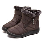 Women's Quilted Waterproof Side-Zip Snow Boots 6