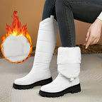 Women's Faux-Fur Lace-Up Waterproof Snow Boots 3