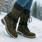 Women's Thermal Waterproof Lace-Up Snow Boots 5