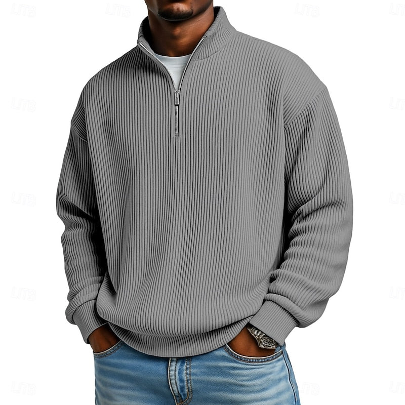 Women's Ribbed Quarter-Zip Pullover 9
