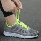 Women's Wide-Toe Mesh Lace-Up Sneakers 7