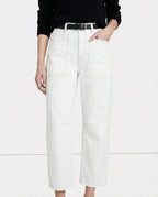 Women's Mid-Rise Barrel Utility Jeans 11