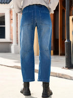 Women's Mid-Rise Barrel Utility Jeans 21