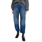 Women's Mid-Rise Barrel Utility Jeans 26