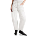Women's Mid-Rise Barrel Utility Jeans 28