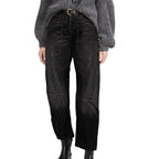 Women's Mid-Rise Barrel Utility Jeans 29