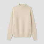 Women's Mock-Neck Contrast-Collar Knit Sweater 1