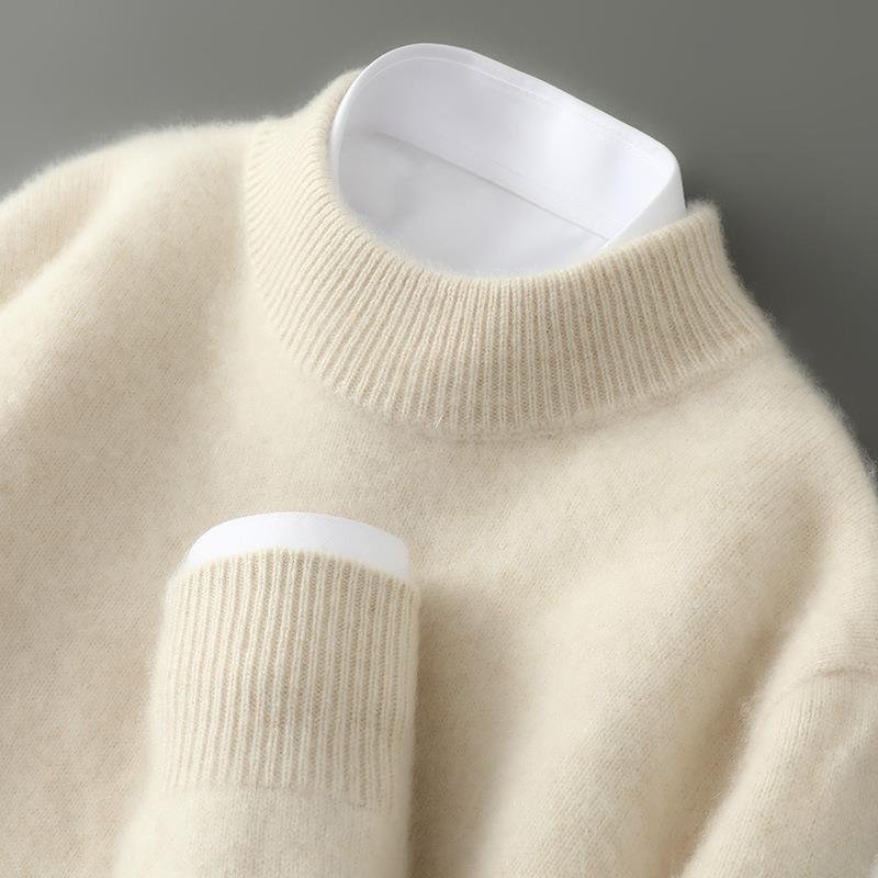 Women's Mock-Neck Contrast-Collar Knit Sweater 2