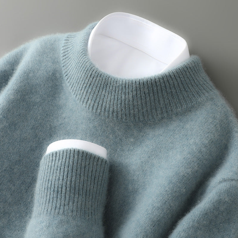 Women's Mock-Neck Contrast-Collar Knit Sweater 5