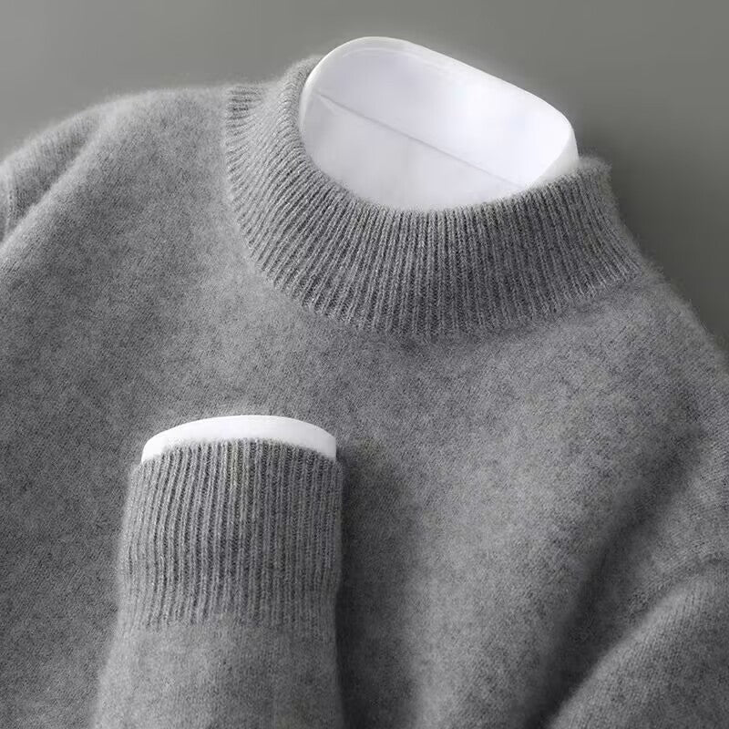 Women's Mock-Neck Contrast-Collar Knit Sweater 6
