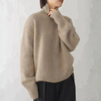 Women's Relaxed Turtleneck Knit Sweater 2