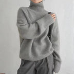 Women's Relaxed Turtleneck Knit Sweater 3
