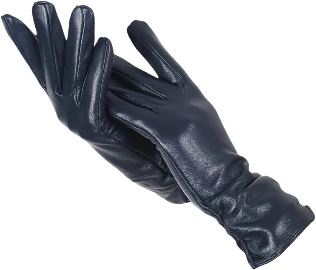 Women's Wool-Lined Leather Winter Gloves 1