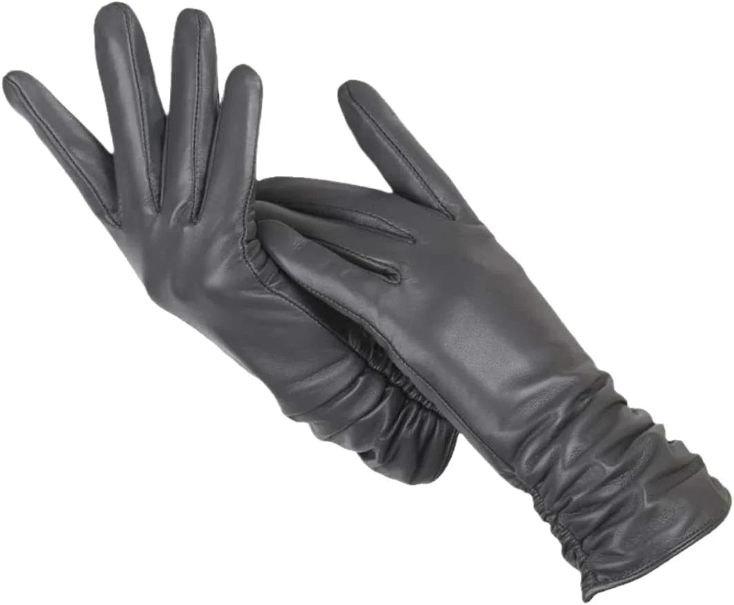 Women's Wool-Lined Leather Winter Gloves 5
