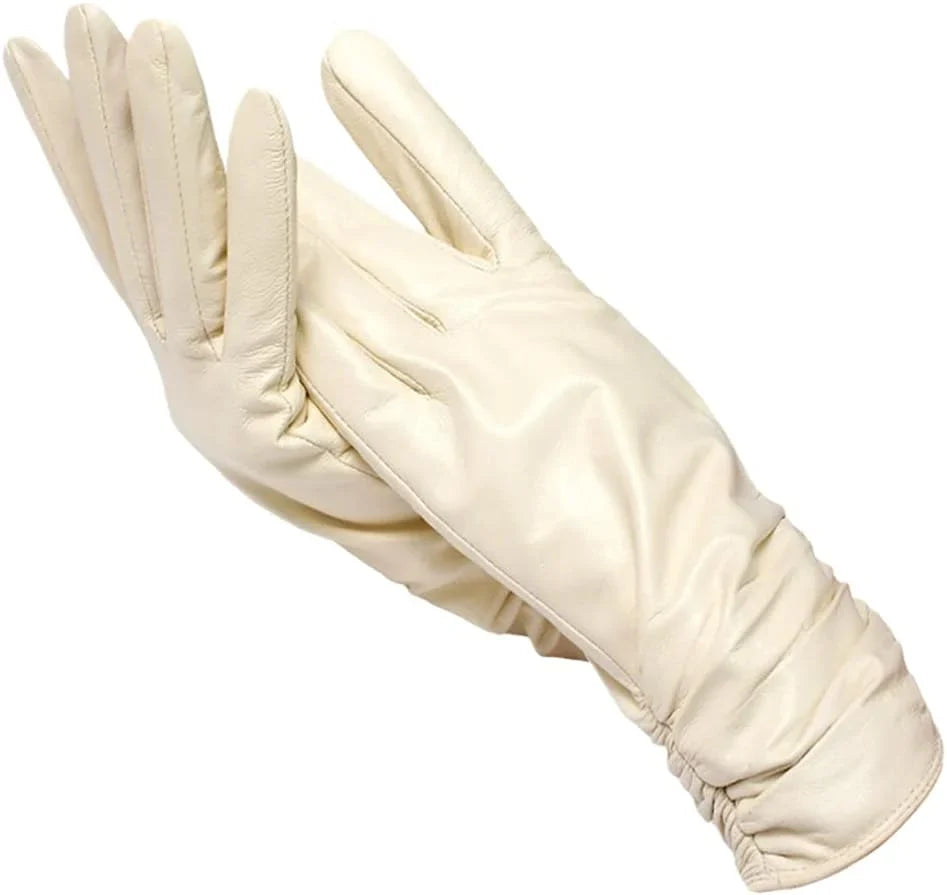 Women's Wool-Lined Leather Winter Gloves 9
